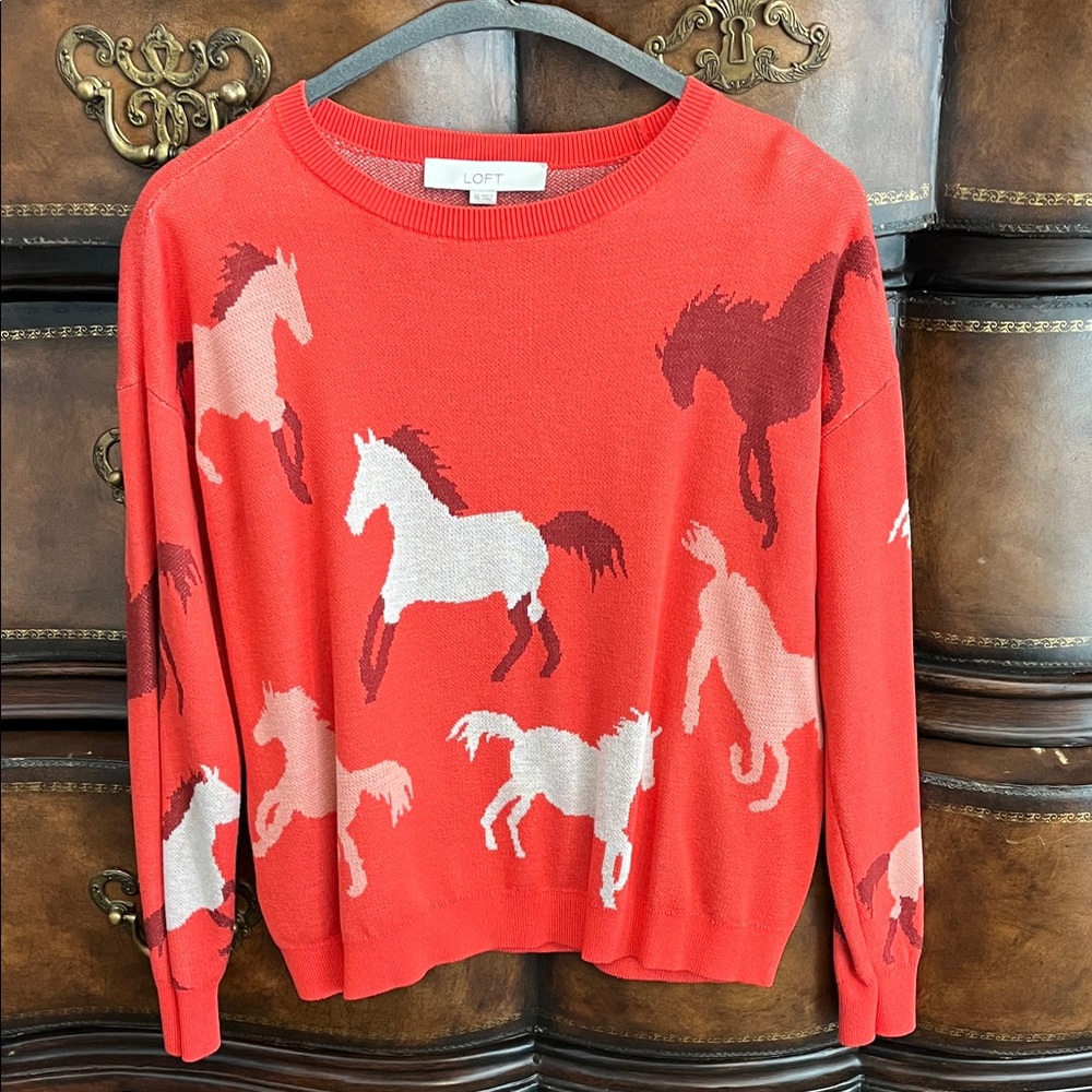 Loft sweater horses XS